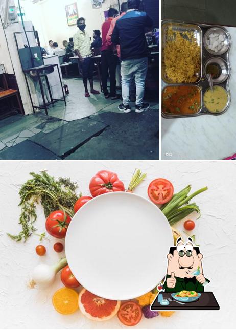 Take a look at the image displaying food and interior at Siyaram Bhojnaly