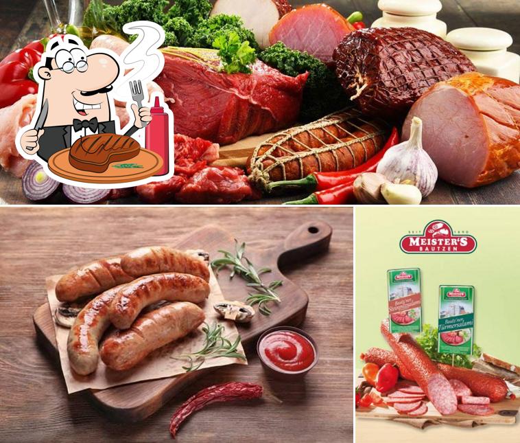 Prova i piatti di carne a Foodtruck Tedesca
