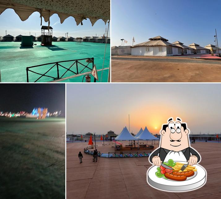 VIP dining tent city