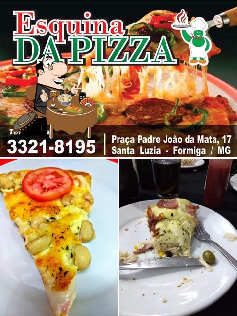 Comida em Esquina da Pizza