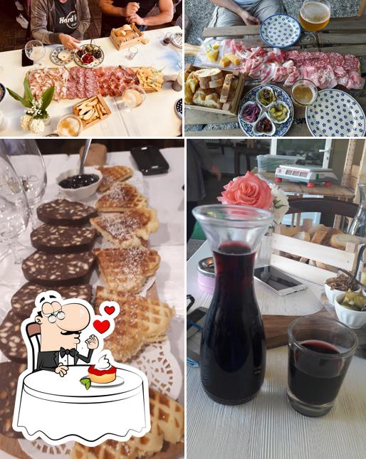 Frasca dal Bacan serve un'ampia selezione di dolci