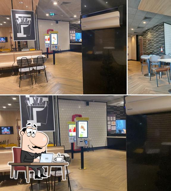The interior of McDonald's