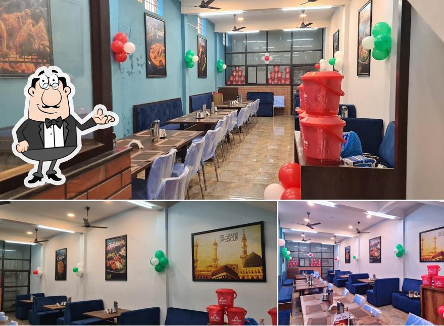 The interior of Gulla Bhai Biriyani