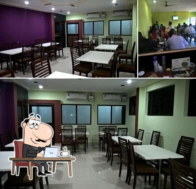 The interior of Hotel Shri Krishna