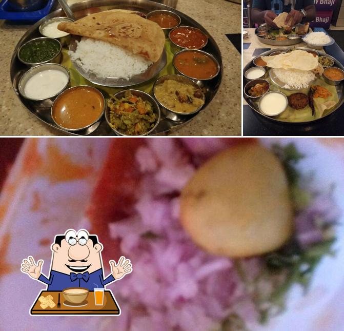 Adyar Ananda Bhavan - A2B is distinguished by food and dining table