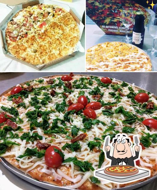 Escolha diversos tipos de pizza