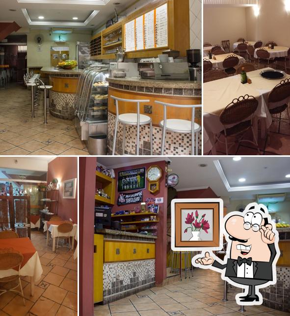 O interior do Fredone Restaurante e Lanchonete
