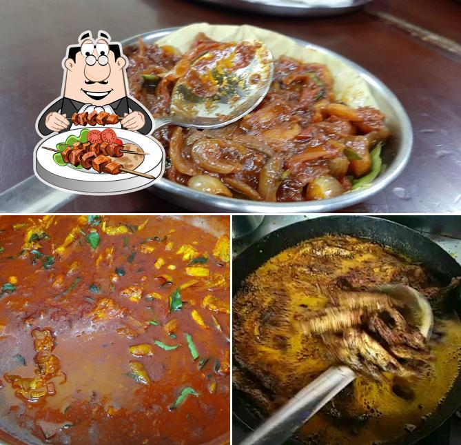 Food at Friends Restaurant