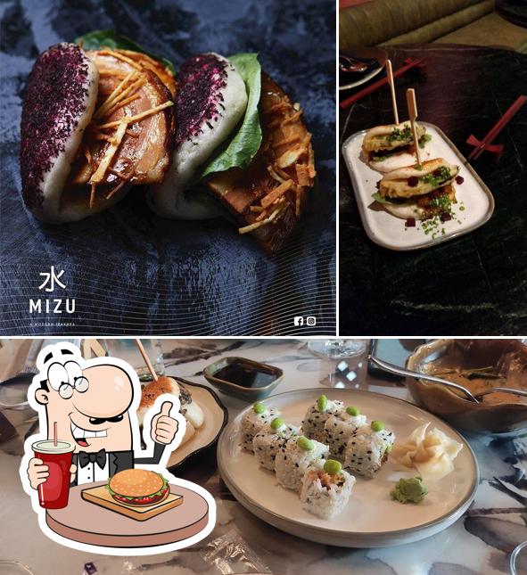 Order a burger at Mizu