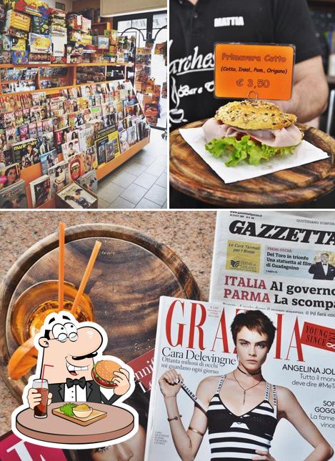 Ordina un hamburger a Bar Tabaccheria Edicola Ricevitoria Marcheselli