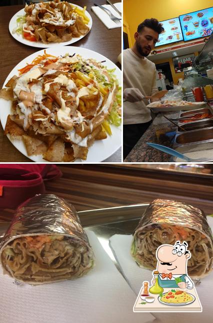 Panino con maiale stirato al Centro Kebab