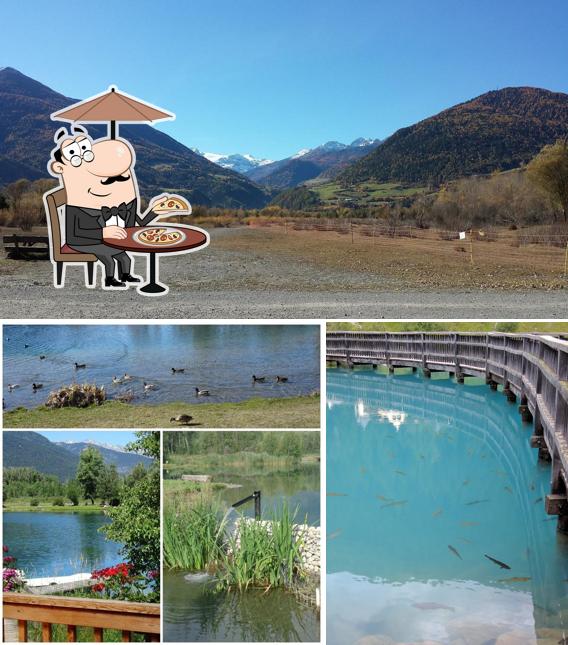 Goditi la vista dagli esterni di Fischerstube