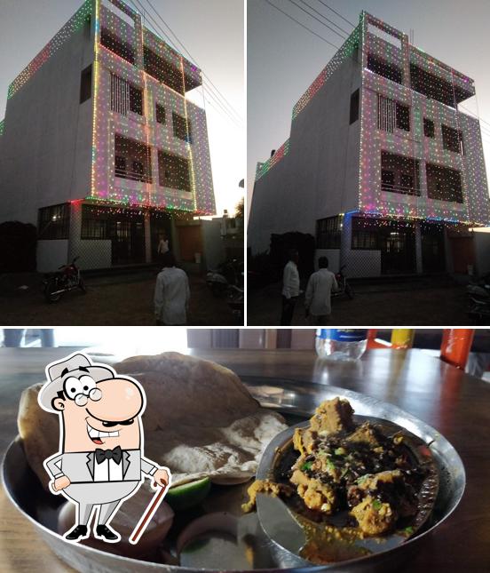 Take a look at the picture showing exterior and food at Jadhav Lunch Home