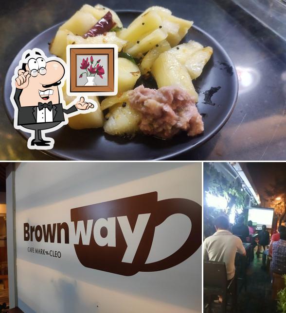 The picture of interior and food at Kowdiar Hub