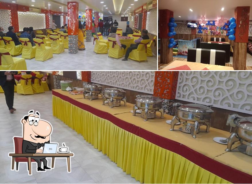 The interior of Bawarchi Restaurant