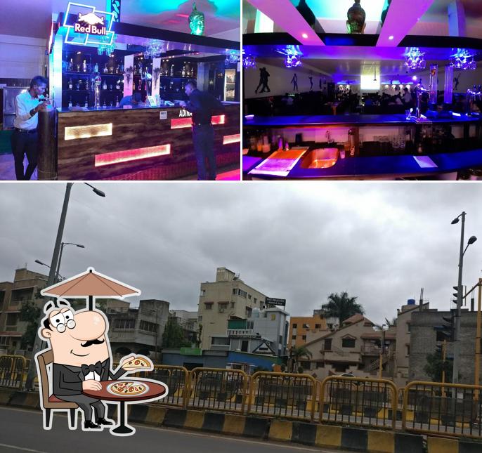 Check out how EIFFEL'S MAJESTIC LOUNGE BAR looks outside