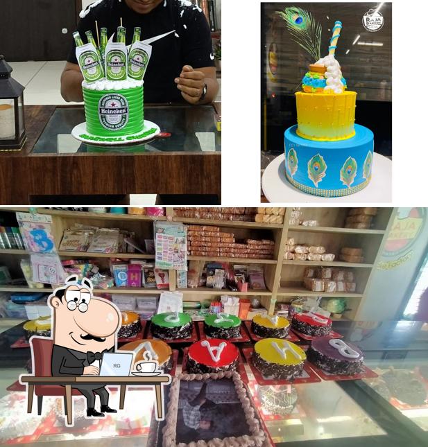 The interior of Raja Bakery-Halol