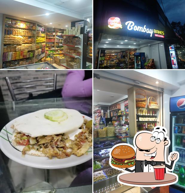 Get a burger at Bombay Bakes