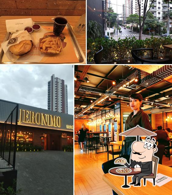 O exterior do Madero & Jeronimo Burger Monte Serrat