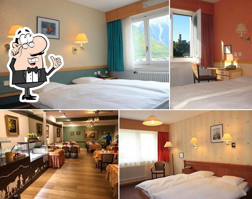 Gli interni di Hôtel Alpes & Rhône