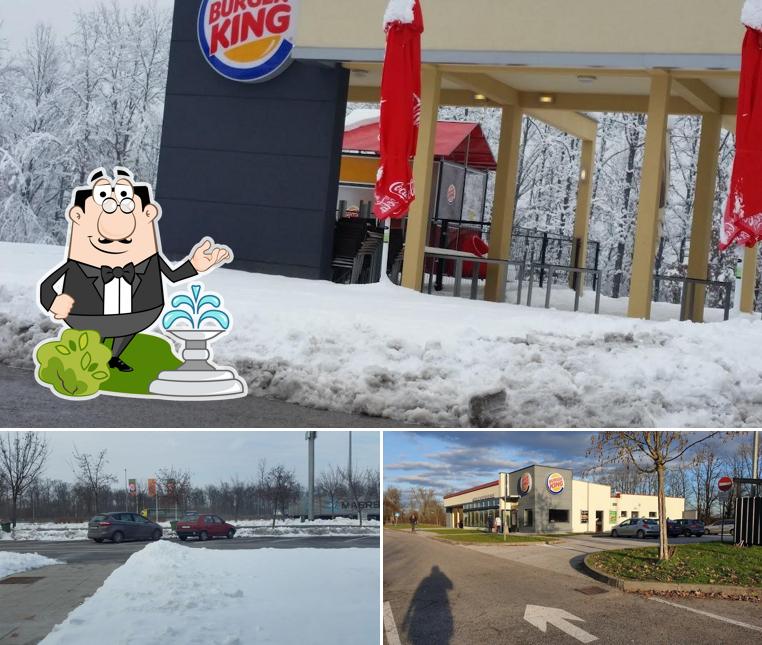 Goditi la vista dagli esterni di Burger King