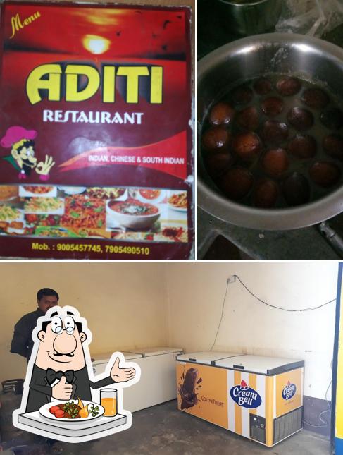 The picture of Aditi restaurant’s food and interior