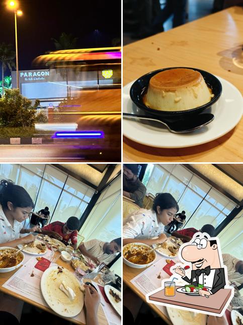 Food at Paragon Restaurant