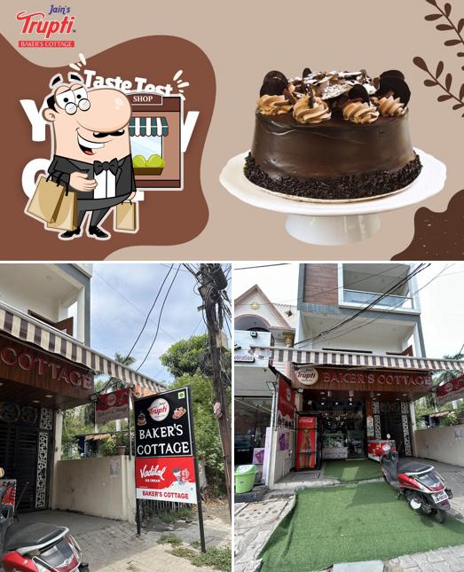 Among different things one can find exterior and food at Bakers's Cottage (Bakery Ushanagar Sudama nagar)