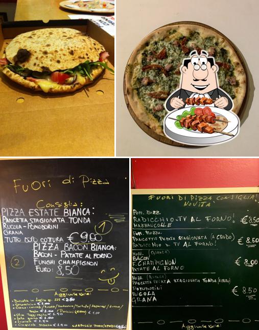 Questa è la immagine che mostra la cibo e lavagna di Fuori di Pizza (Roncade)
