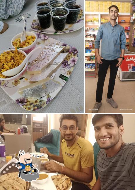 This is the picture showing food and interior at shri ganpati fast food and sweets