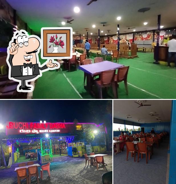 Take a seat at one of the tables at Ruchi Dhaba రుచి దాబా