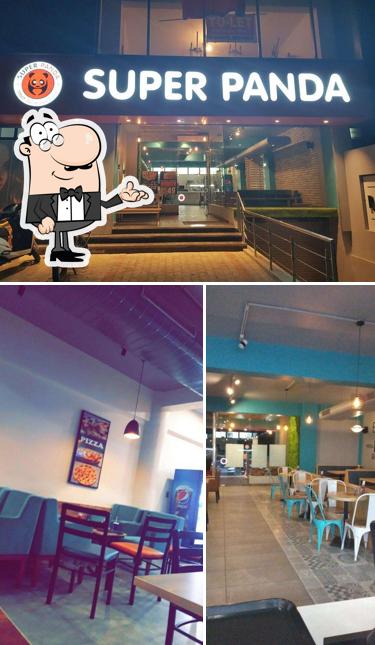 Check out the image depicting interior and exterior at Super Panda