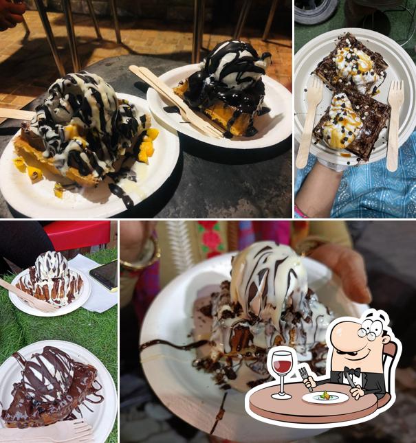 Brownies at Waffle station