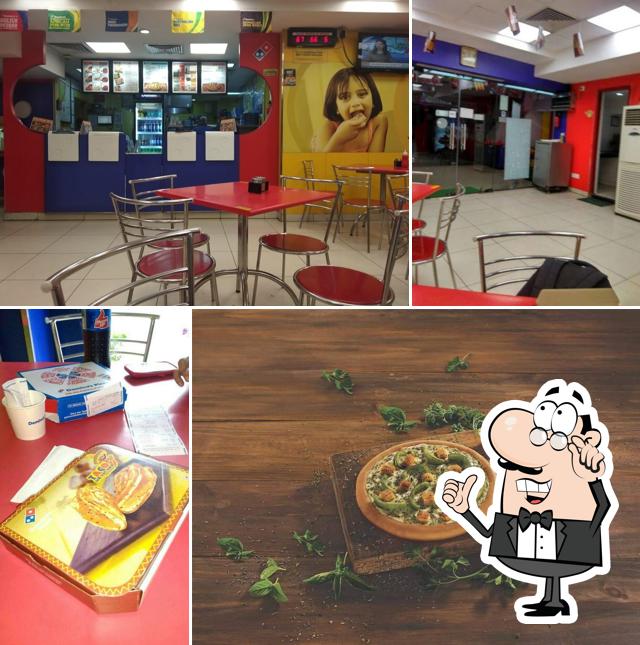 The interior of Domino's Pizza RD Mall, Howrah