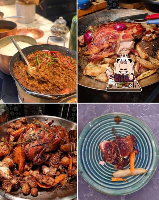 Order meat meals from the menu