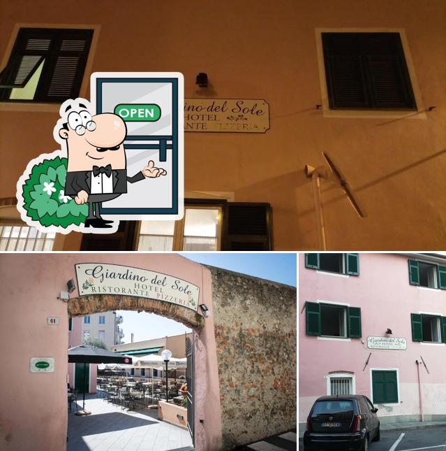 Goditi la vista dagli esterni di Hotel Ristorante Pizzeria Giardino del Sole