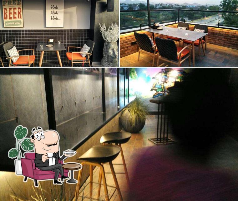 Take a seat at one of the tables at Notomoro