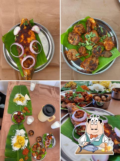 Grilled salmon at Hotel Mahalaxmi