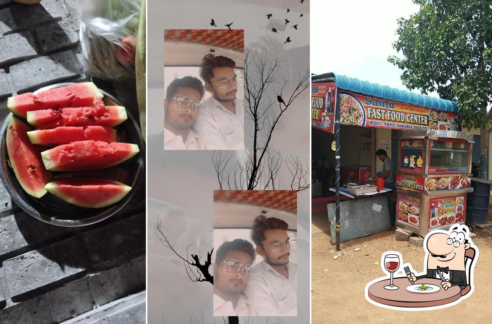 Food at Sanju Fast Food and cool drinks