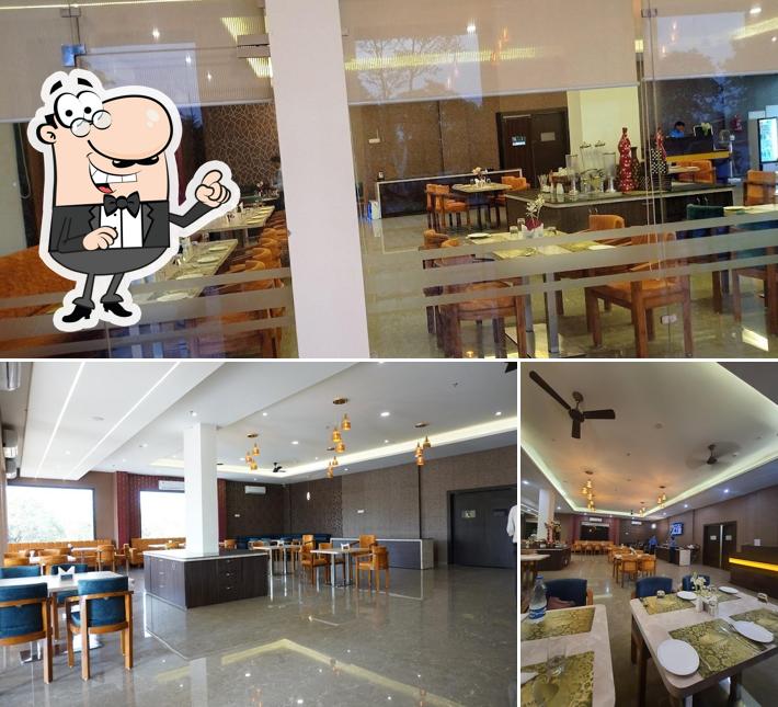 The interior of Saatvik Restaurant