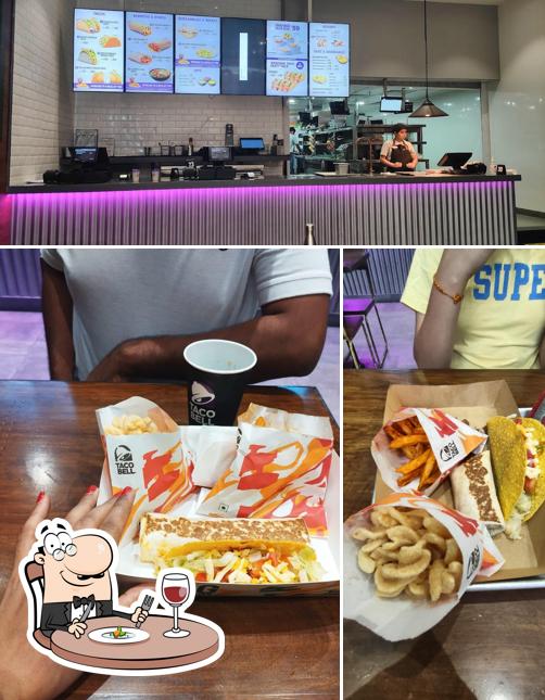 The photo of Taco Bell’s food and interior