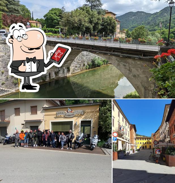 Goditi la vista dagli esterni di Teatro Caffè Marradi