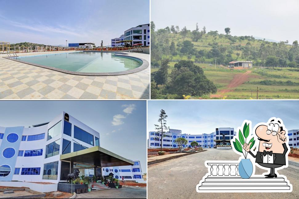 Enjoy the view at the outside area of V Resort Araku