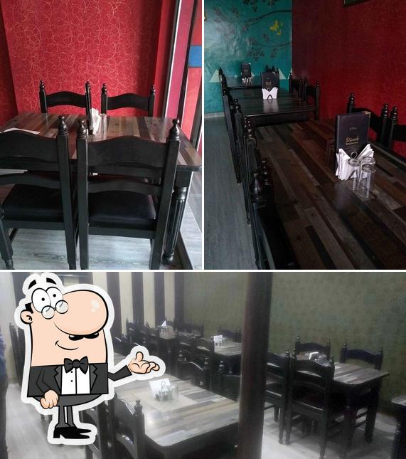 The interior of Vivek Restaurant
