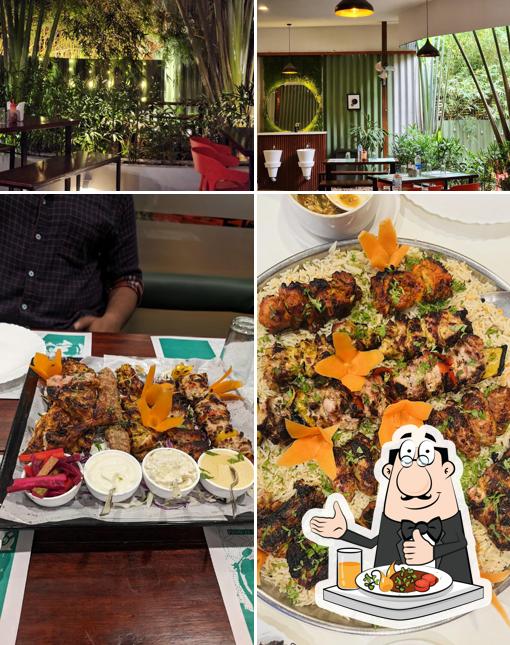 The image of food and interior at Zauq Restaurant