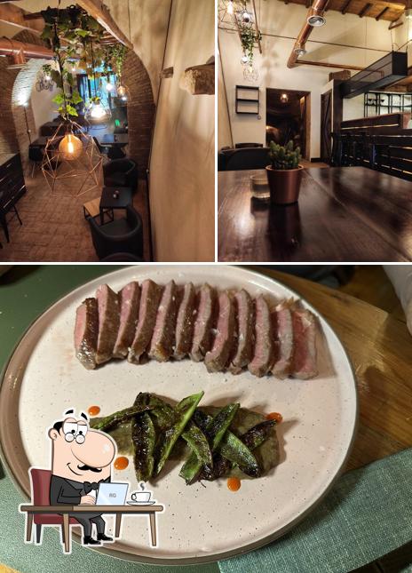 Gli interni di Brutal restaurante