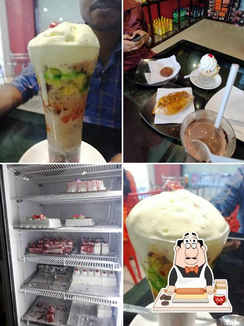 Little Bites Bakers serves a selection of desserts