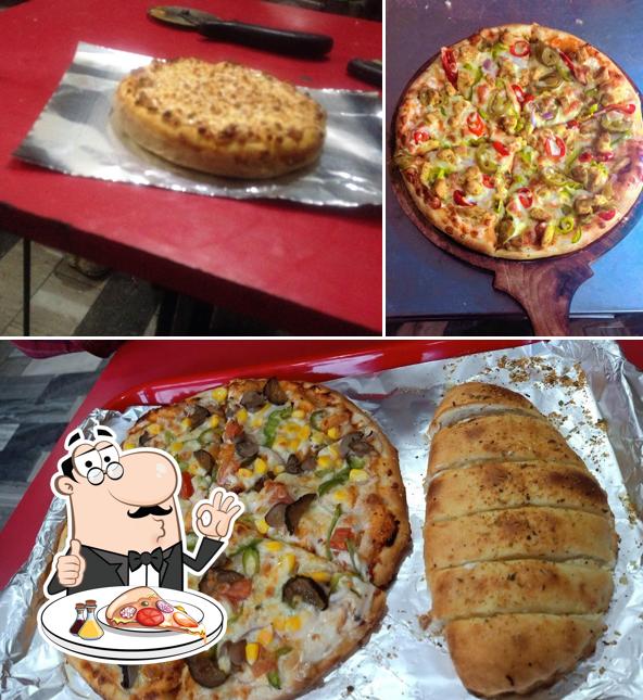 Get pizza at Flipping Pizza