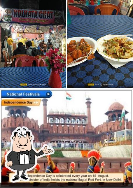 Among various things one can find interior and exterior at Kolkata Chat