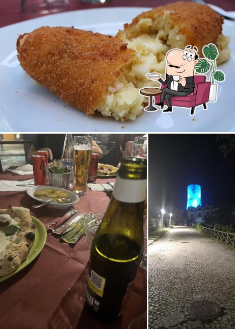 La immagine della interni e cibo di Pizzeria Da re mi